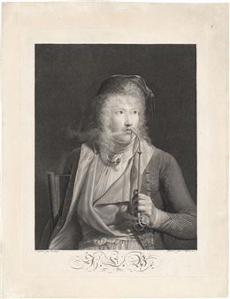 Le Fumeur (Bildnis des Malers Jacques-Luc Barbier). - François Aubertin