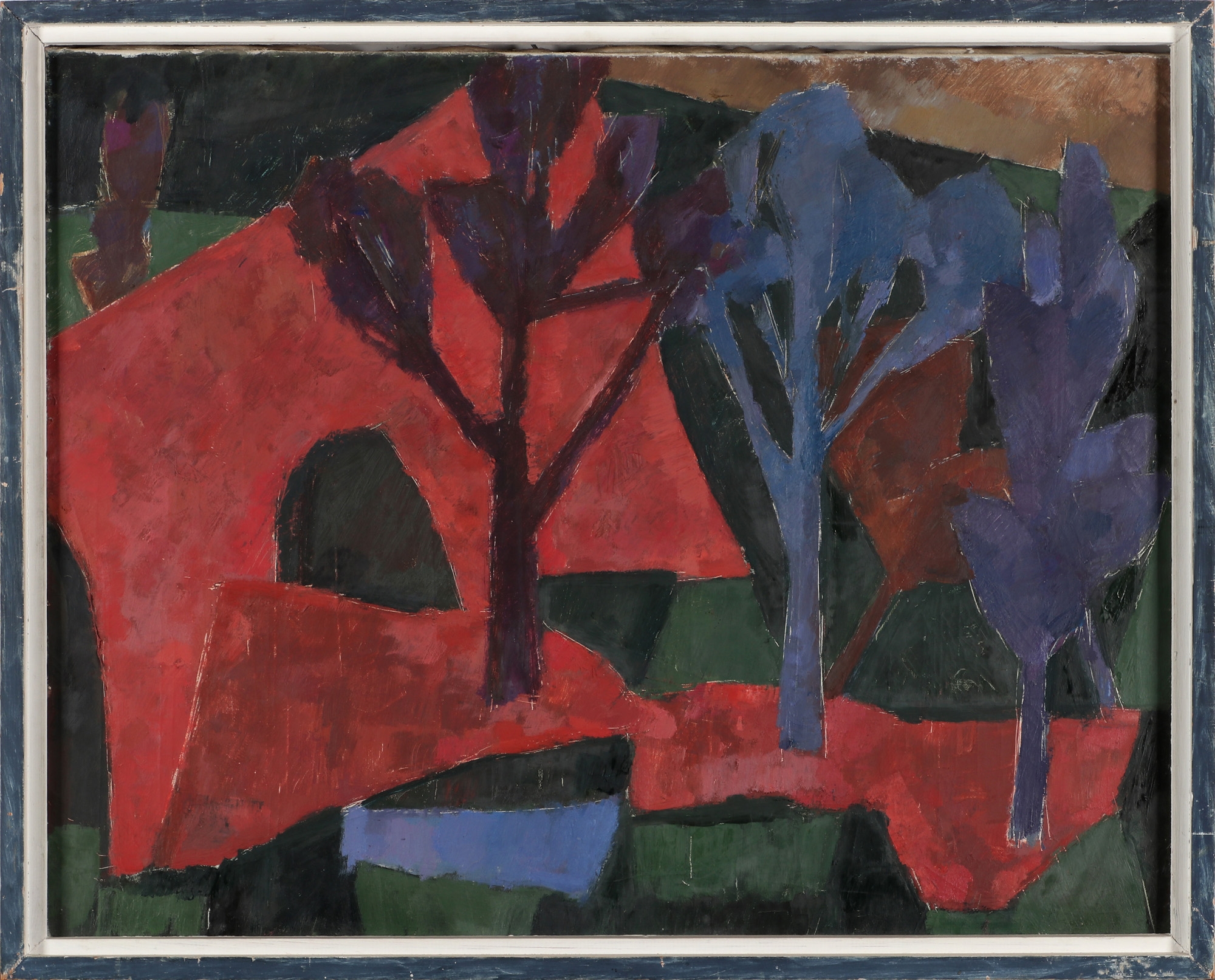 Arthur Fauser | ‚Die rote Brücke‘ | MutualArt