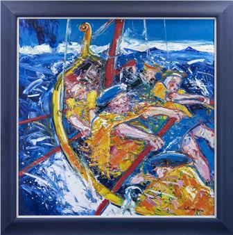 THE BIRLINN LEAVING THE UISTS - John Lowrie Morrison