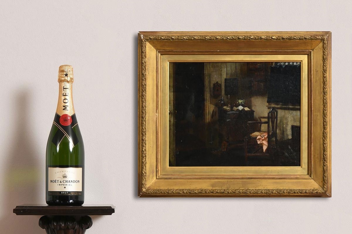 Artwork by Edith Sprague, An Interior Scene, Made of oil on canvas