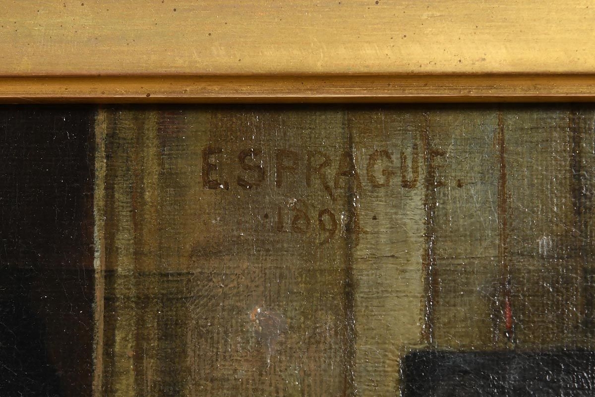 Artwork by Edith Sprague, An Interior Scene, Made of oil on canvas