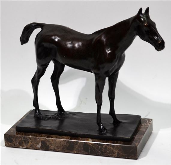 Cheval à l'arrêt by Edgar Degas