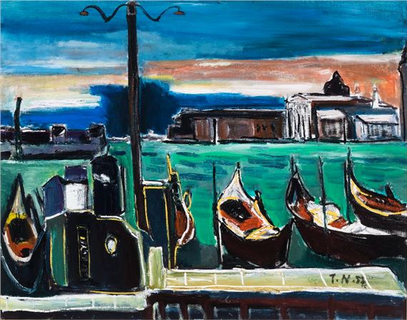 Blick auf San Giorgio in Venedig by Thomas Niederreuther, 1957