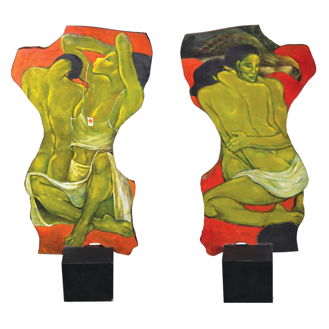 Artwork by Lydia Velasco, Bold with Passion, Made of oil on wood