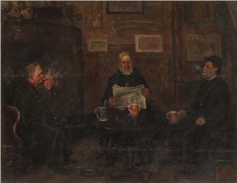 In the Smoke Room - Edwin Swan