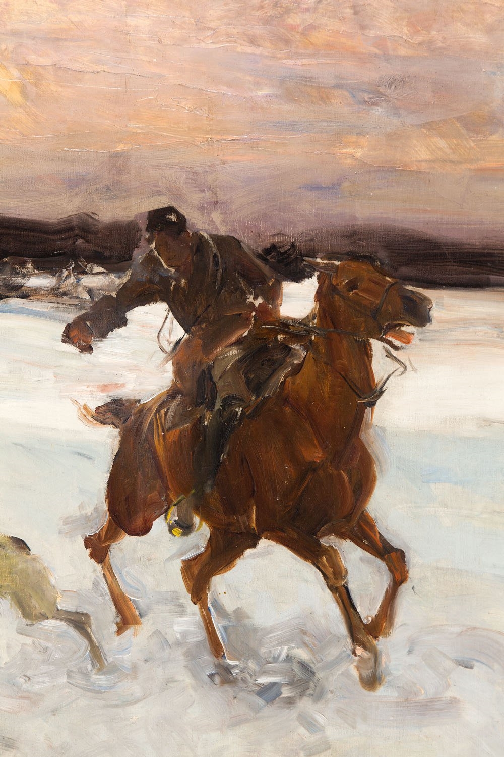 Alfred von Wierusz-Kowalski | Winter hunting with greyhounds, po (1900 ...