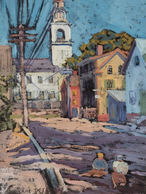 Jane Peterson | Gloucester Street Scene | MutualArt