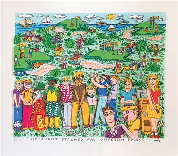 ジェームスリジィー  mooncow 2000 James Rizzi | Moon Cow (2000) | MutualArt