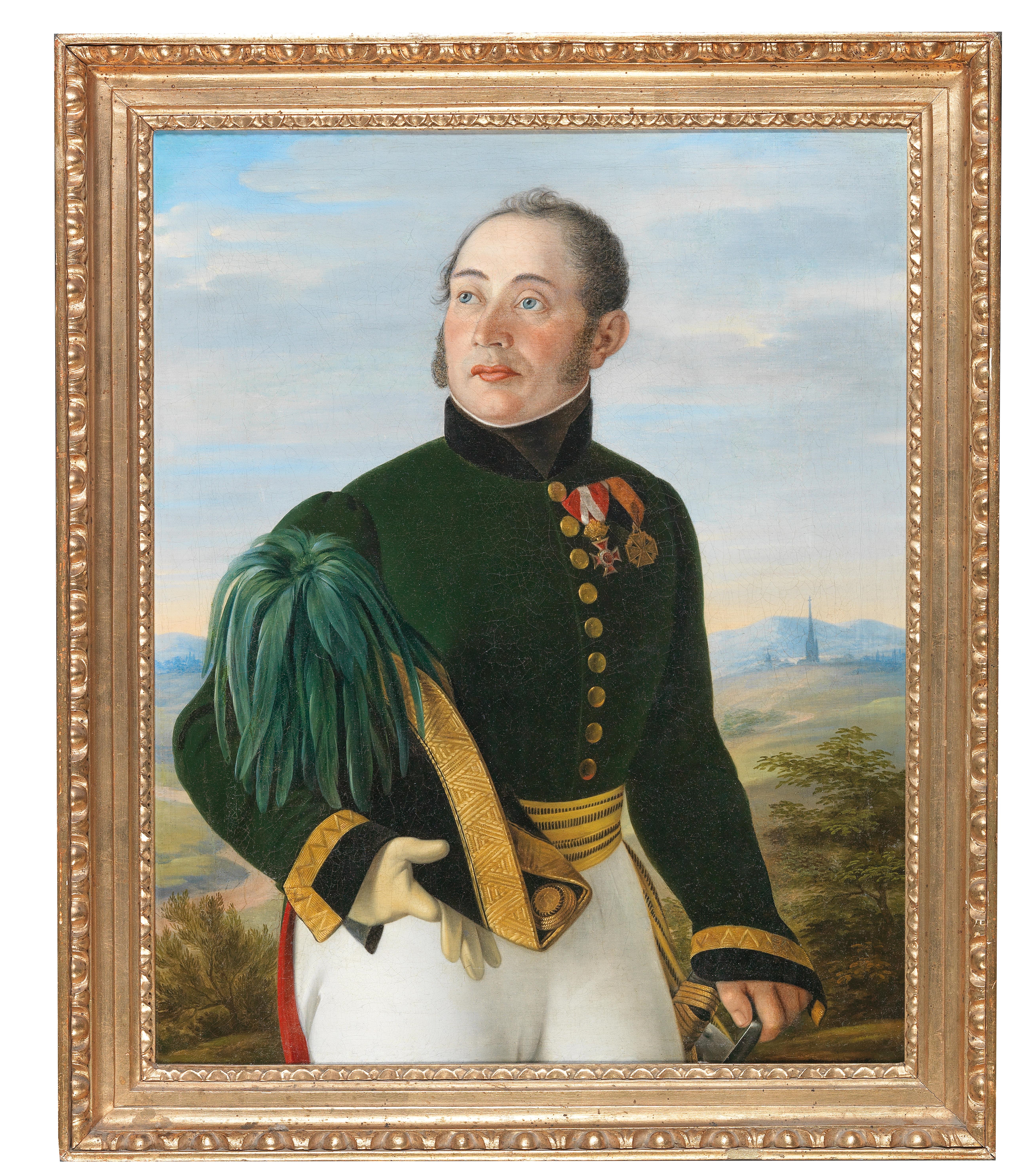 Artwork by Philipp Karl Peter‏ Stöhr, Friedrich von Spannoghe in der Uniform eines Stabsoffiziers des k. k. General-Quartiermeisterstabs