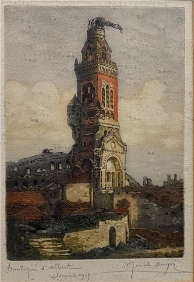 Basilique d'Albert, Somme by Marcel Augis, 1915