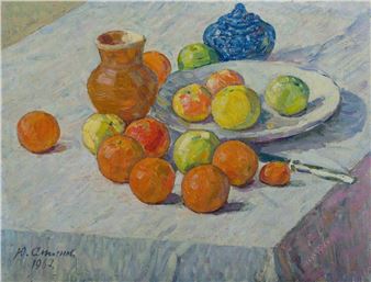 Still Life with Fruit - Alexander Smirnov