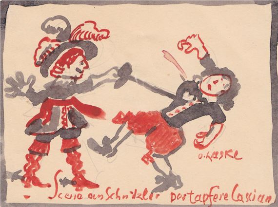 SCENA DA SCHNITZLER – CASCIAN CORRAGGIOSO by Oskar Laske