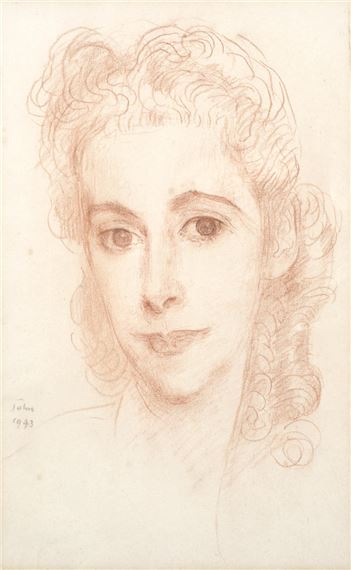 Portrait of Carmen Gandarillas by Augustus Edwin John, 1943