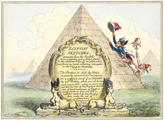 Egyptian Sketches (BM 9355) by James Gillray, 1799