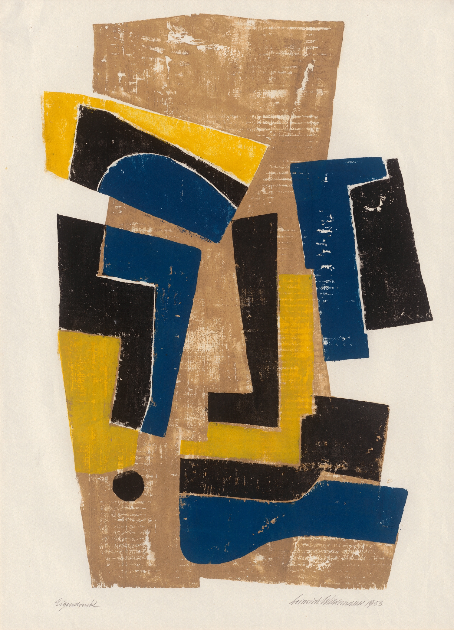 Artwork by Heinrich Wildemann, Untitled, Made of Color woodcut on Japan