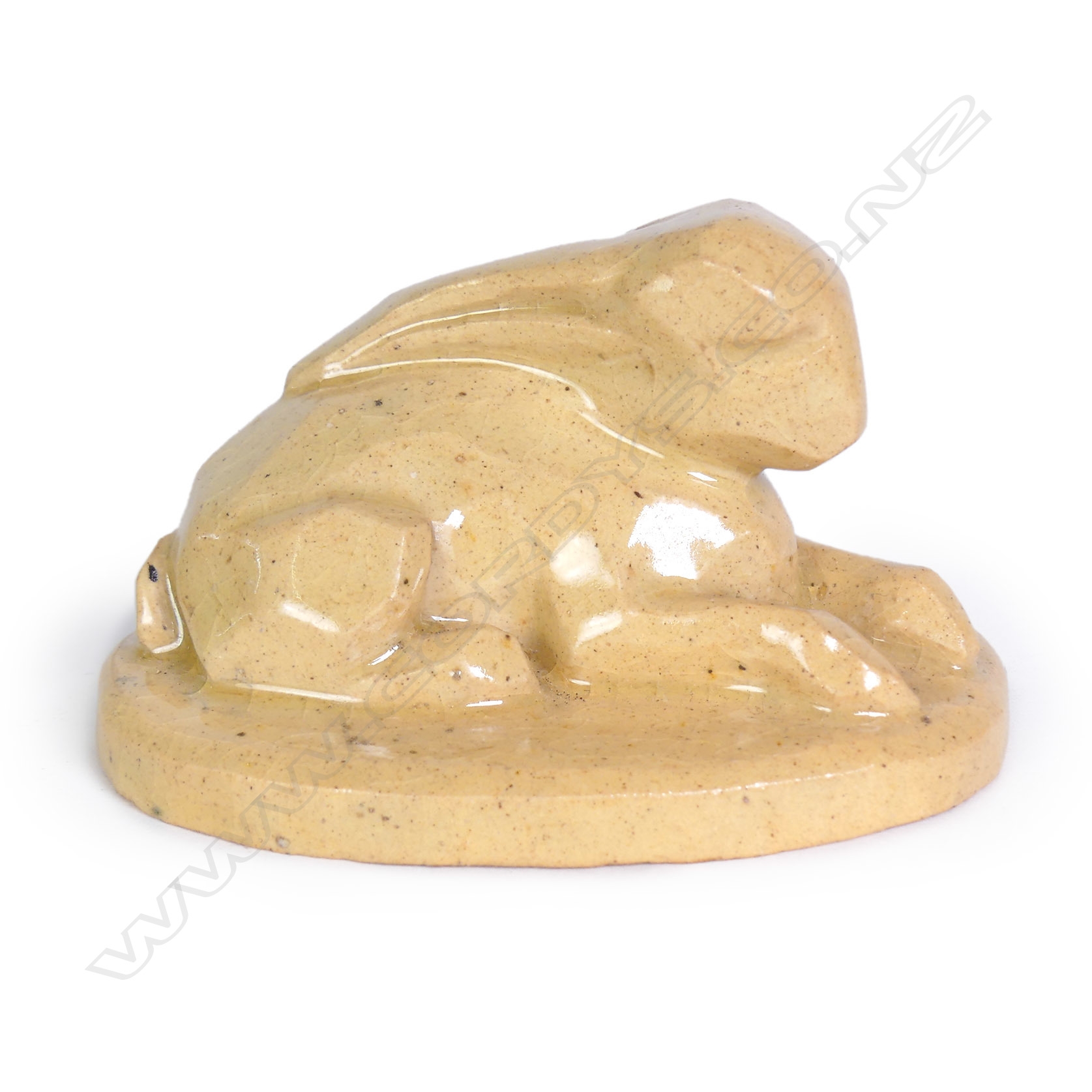 Artwork by Jack Hutchison, Hare, Made of clear glaze