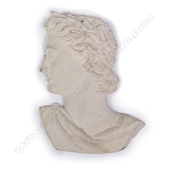 Wall mask of a classical gent in profile - Jack Hutchison