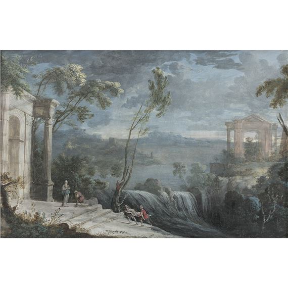 PAYSAGE AVEC HERO ET LEANDRE by Pierre Antoine Patel