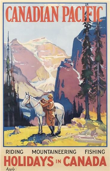 HOLIDAYS IN CANADA by Leonard Richmond, ca 1925