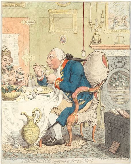 Temperance Enjoying a Frugal Meal (BM 8117)