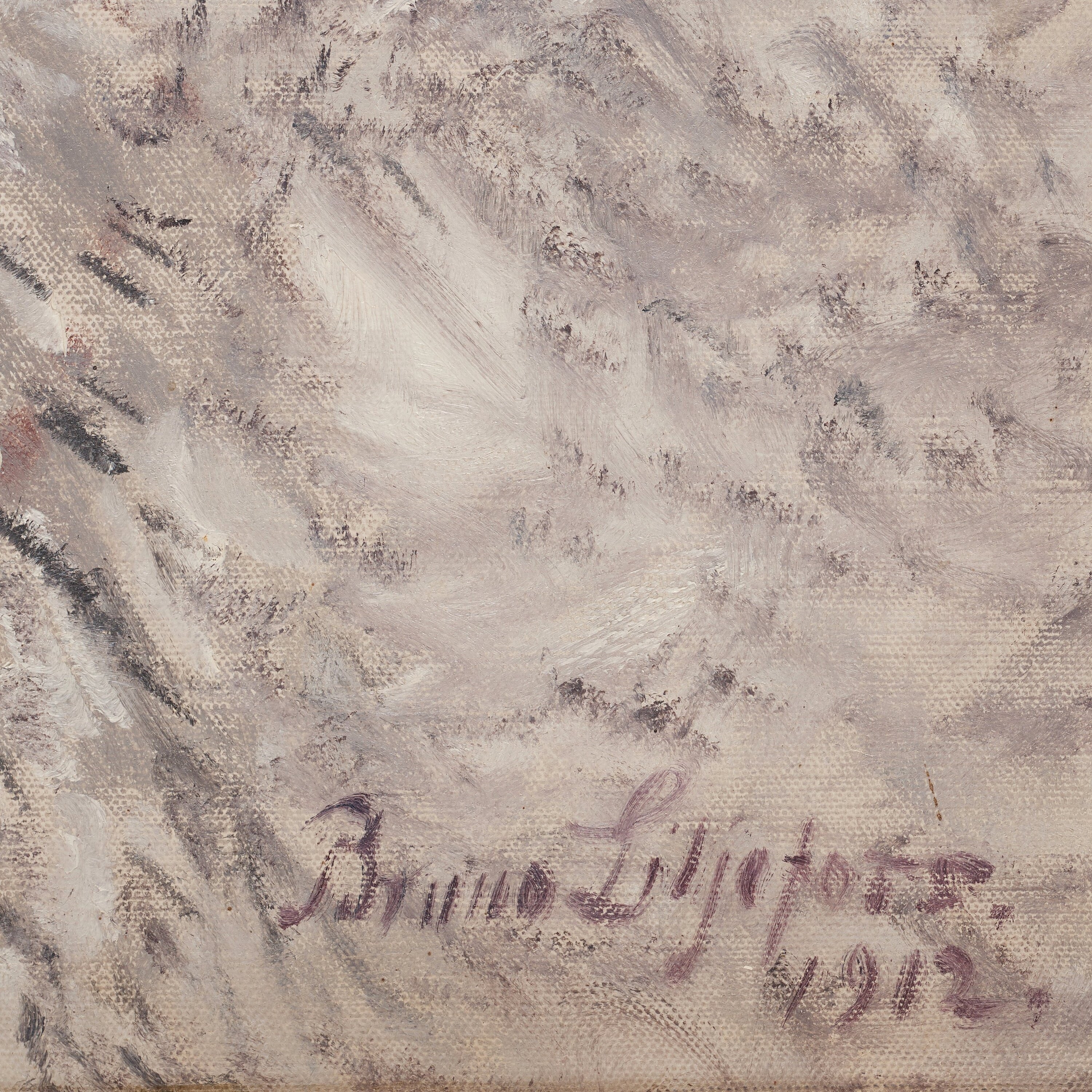 Artwork by Bruno Liljefors, "Orrar i vinterlandskap" (Winter landscape with black grouse), Made of Oil on canvas