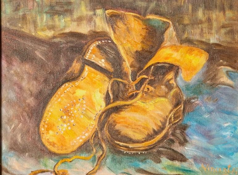 Artwork by Vincent van Gogh, Boots, Made of oil paint on canvas