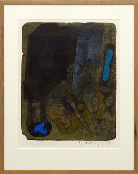THE PLACE OF THE SAMURAI by Harold Town, 1957