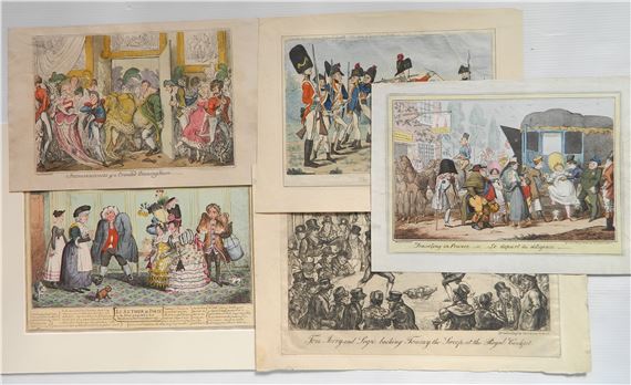 Tom and Jerry and Logic Backing Tommy, the Sweep, at the Royal Cockpit by George Cruikshank