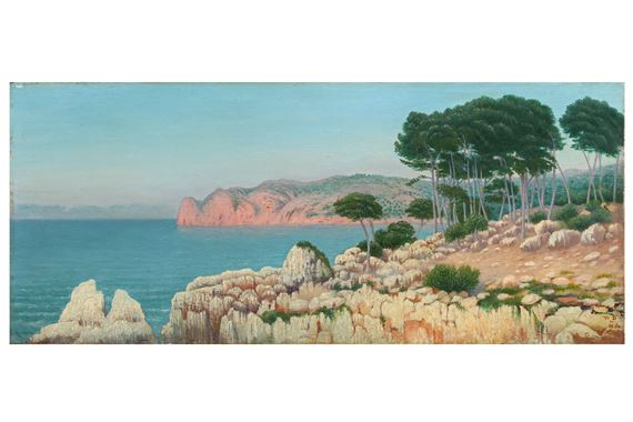 Côte Aux Baléares (Majorque, Cala San Vicente) by William Degouve de Nuncques, dated 00