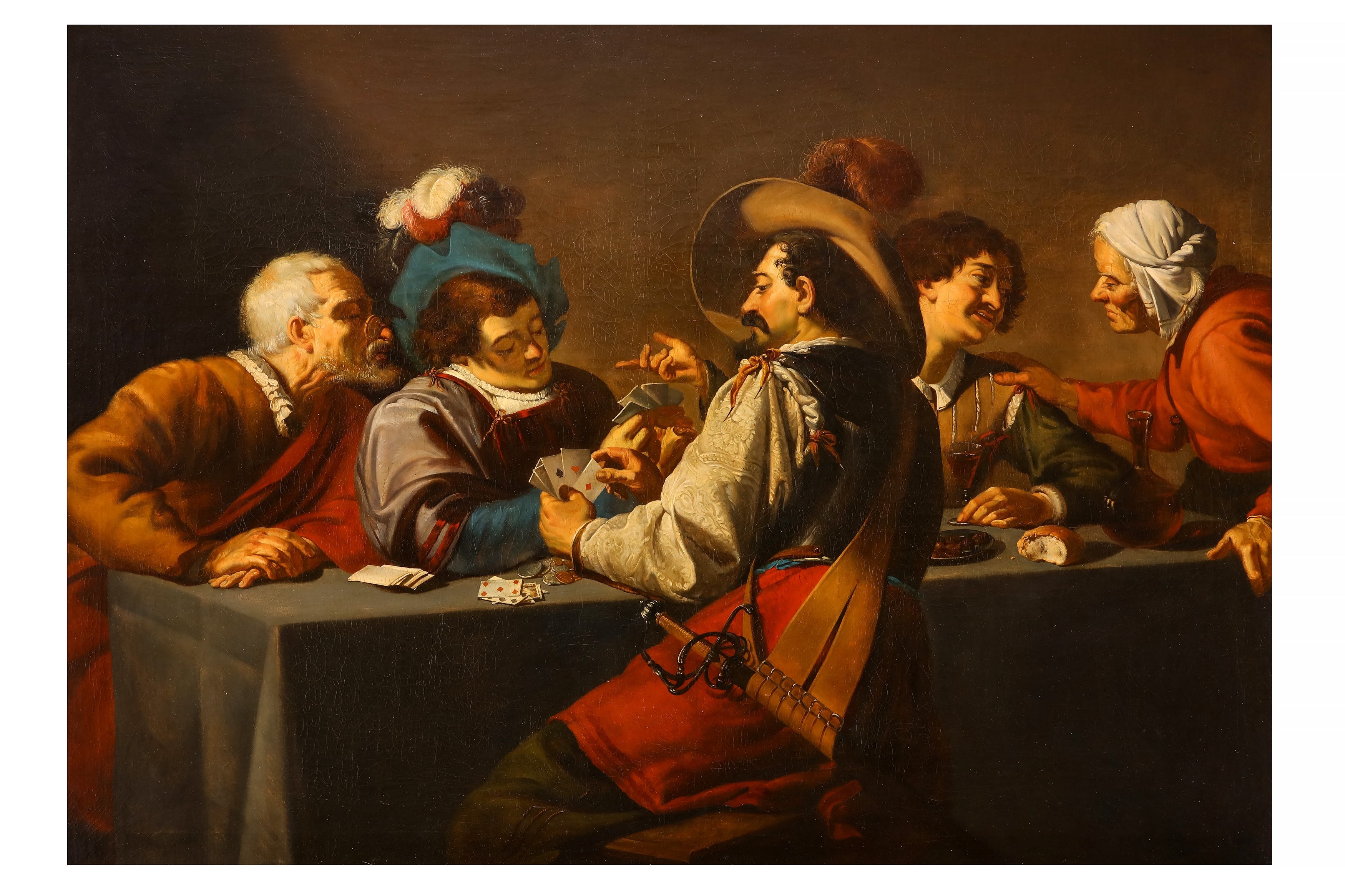 Theodore Rombouts | The card players | MutualArt