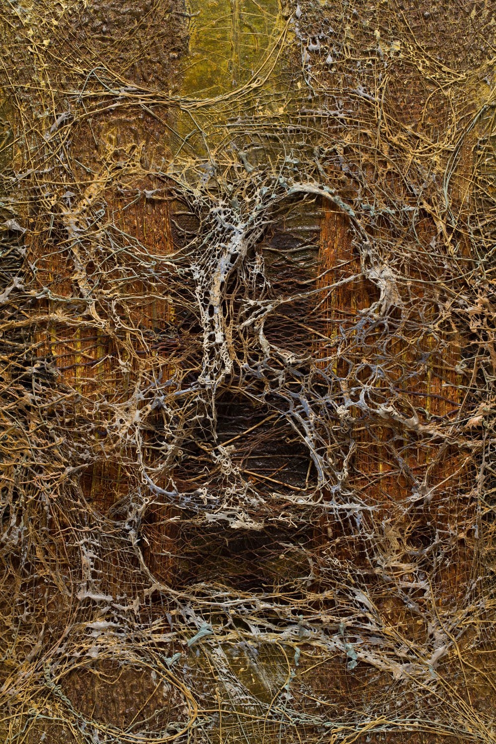 Artwork by Zdzislaw Salaburski, Composition, Made of oil, mixed media/canvas