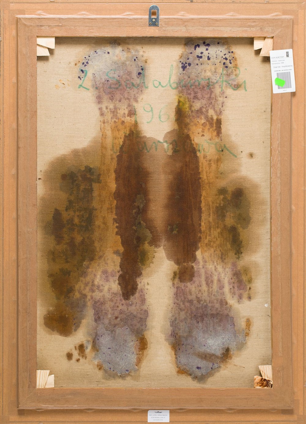 Artwork by Zdzislaw Salaburski, Composition, Made of oil, mixed media/canvas