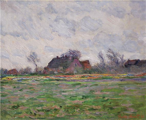 Champ de tulipes près de Leyde by Claude Monet, 1886, Painted in 1886