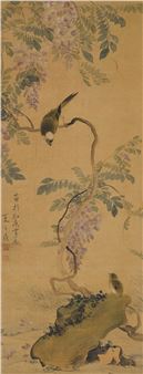 Wisteria and Birds - Xia Zhiding