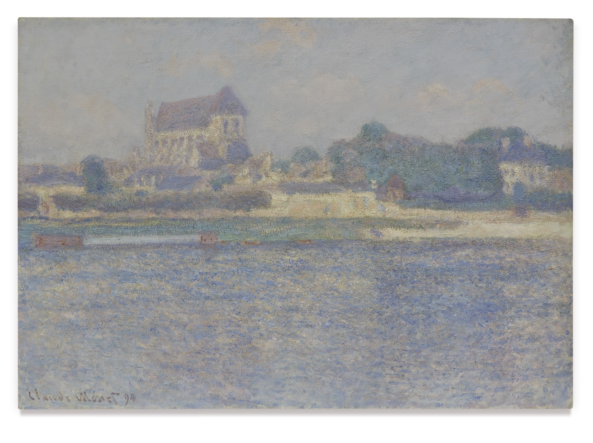 Artwork by Claude Monet, Vernon, soleil, Made of Oil on canvas