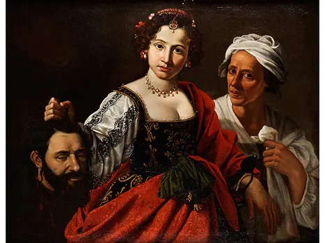 JUDITH WITH THE HEAD OF HOLOFERNES by Giovanni Francesco Guerrieri