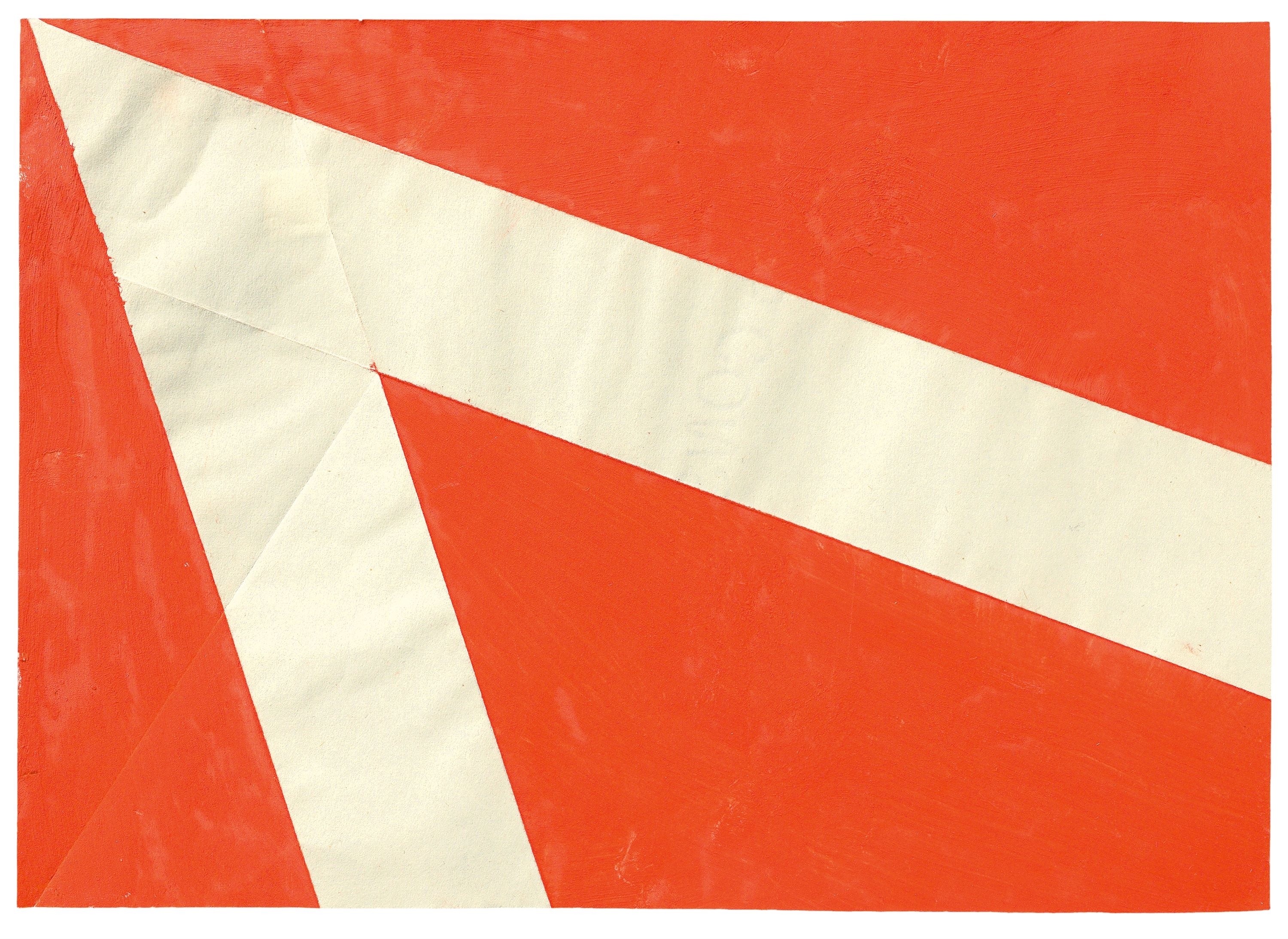 Artwork by Hermann Glöckner, Faltung, Made of Gouache on paper