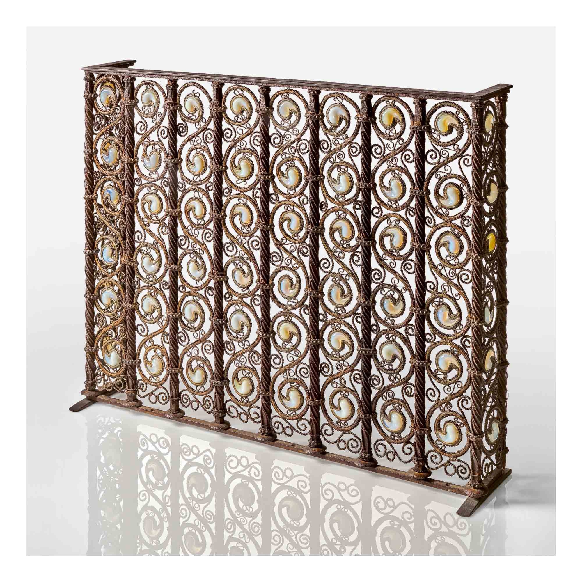 Artwork by Louis Comfort Tiffany, Balustrade from the H.O. Havemeyer House, New York, Made of gilt iron