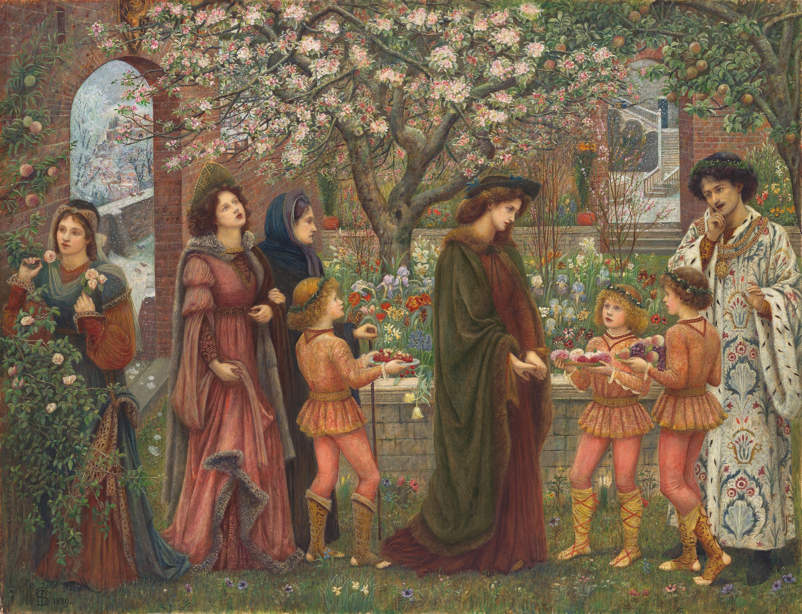 The Enchanted Garden by Marie Spartali Stillman, '1889