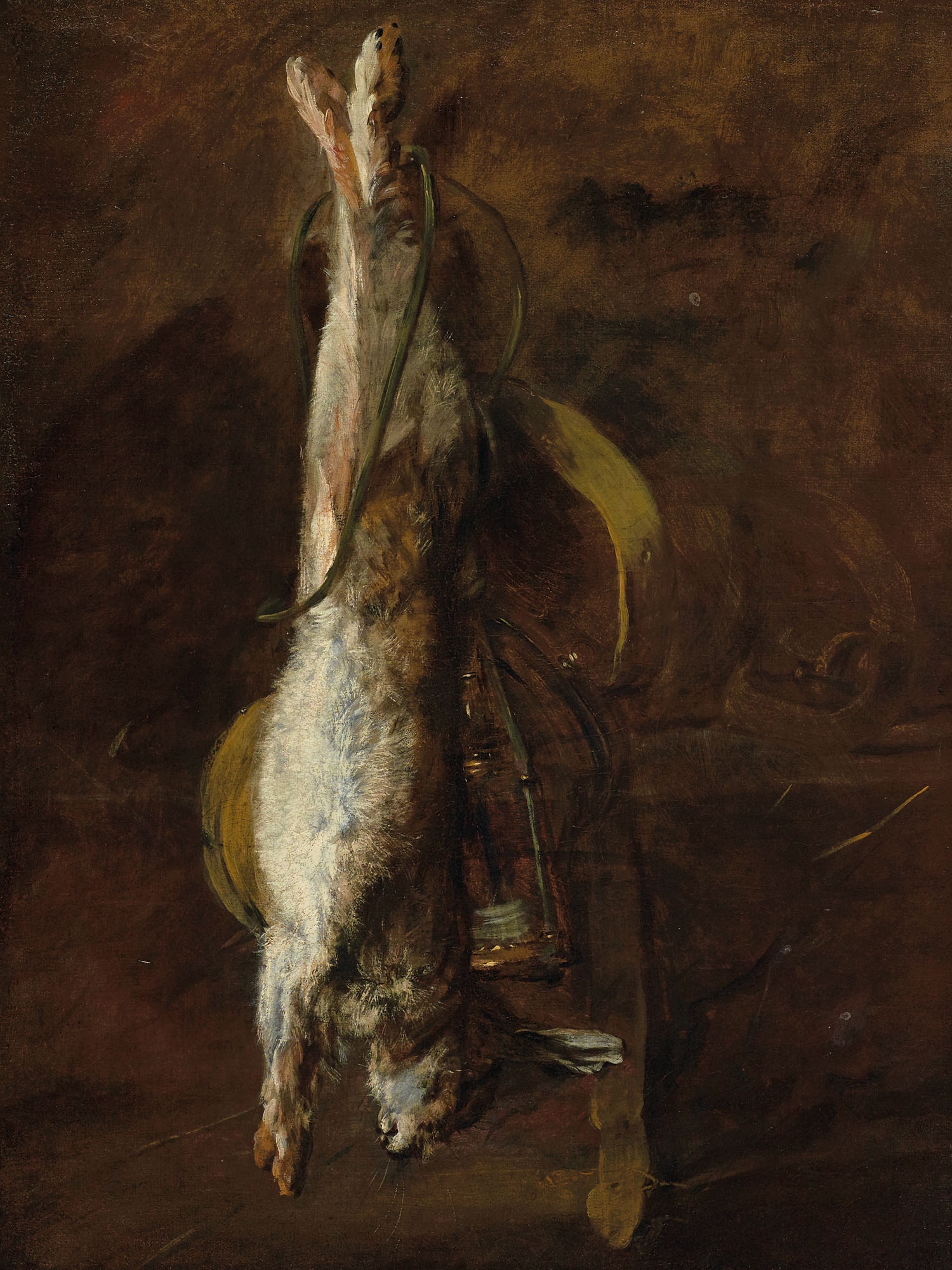 Jean Siméon Chardin | A dead rabbit and a satchel | MutualArt