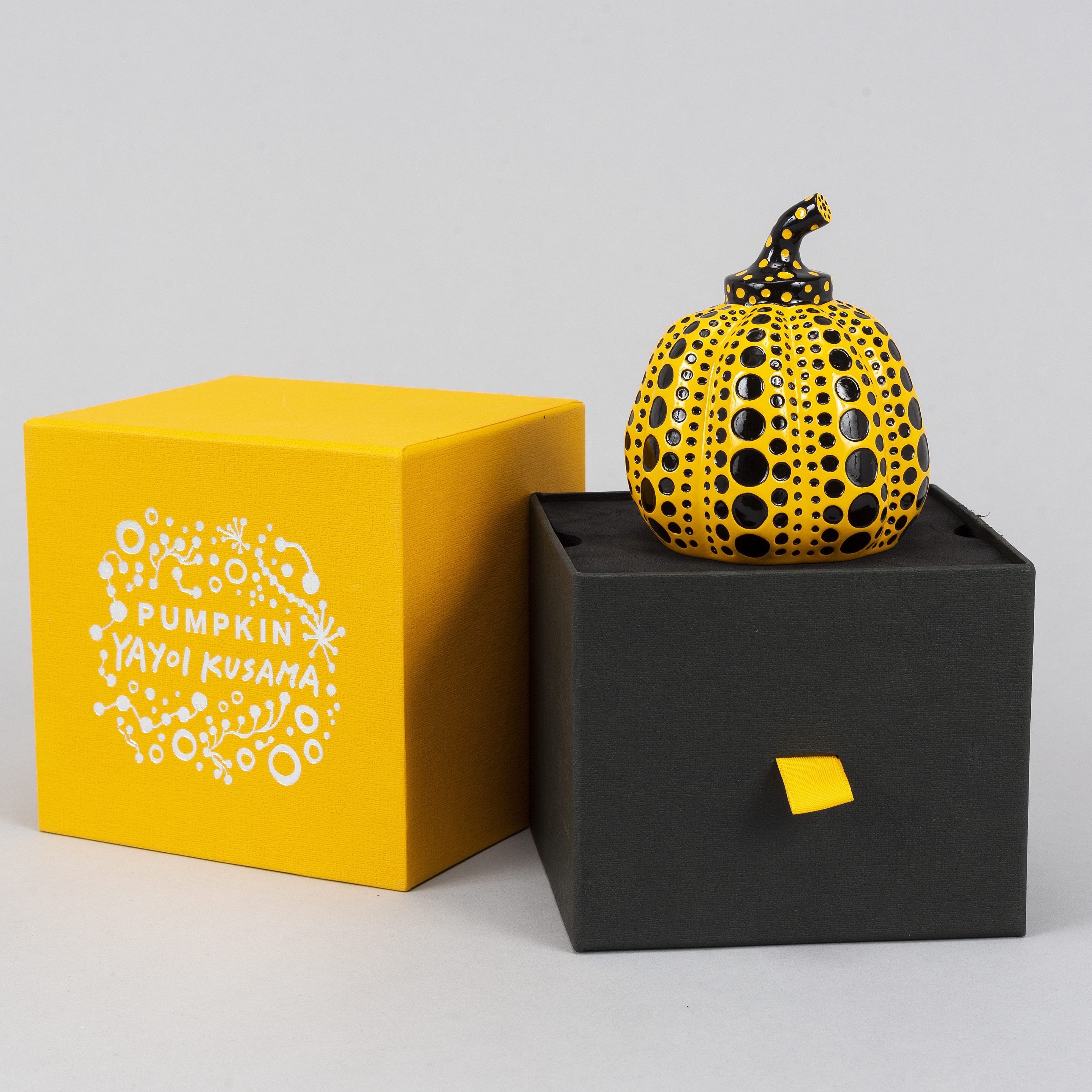 Artwork by Yayoi Kusama, Pumpkin, Made of Resin
