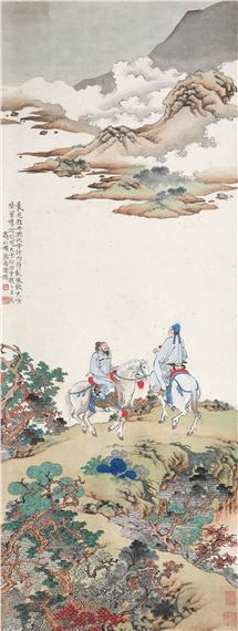 Riding in Spring by Xu Cao