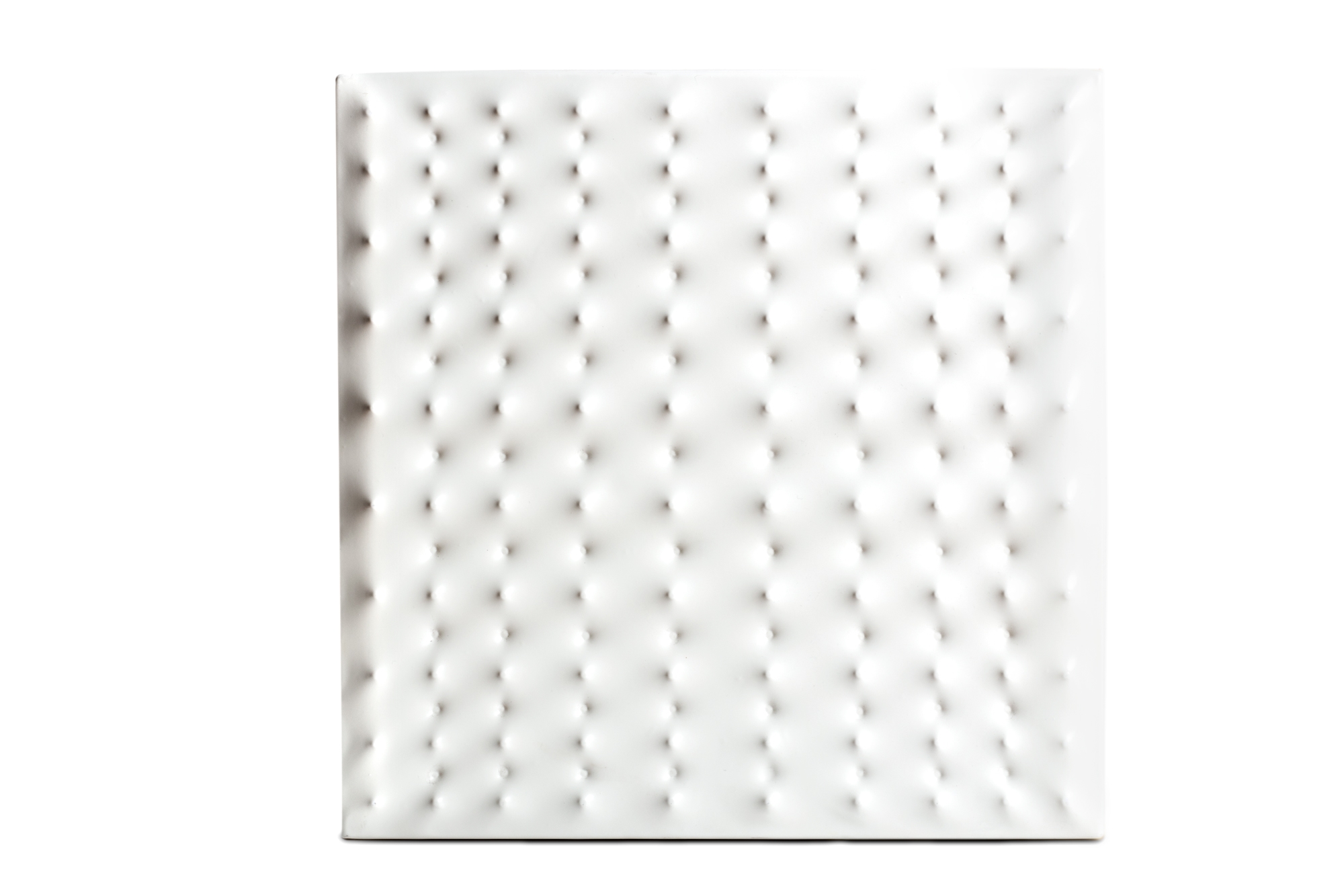 Artwork by Enrico Castellani, Estroflessione, Made of multiple in white pvc