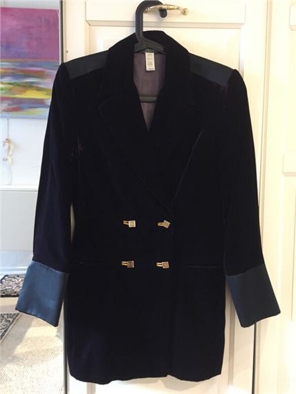 Gianni Versace | A deep purple velvet 