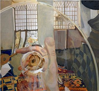 Glass of wine. As Vermeer (right eye) - Alena Tereshko