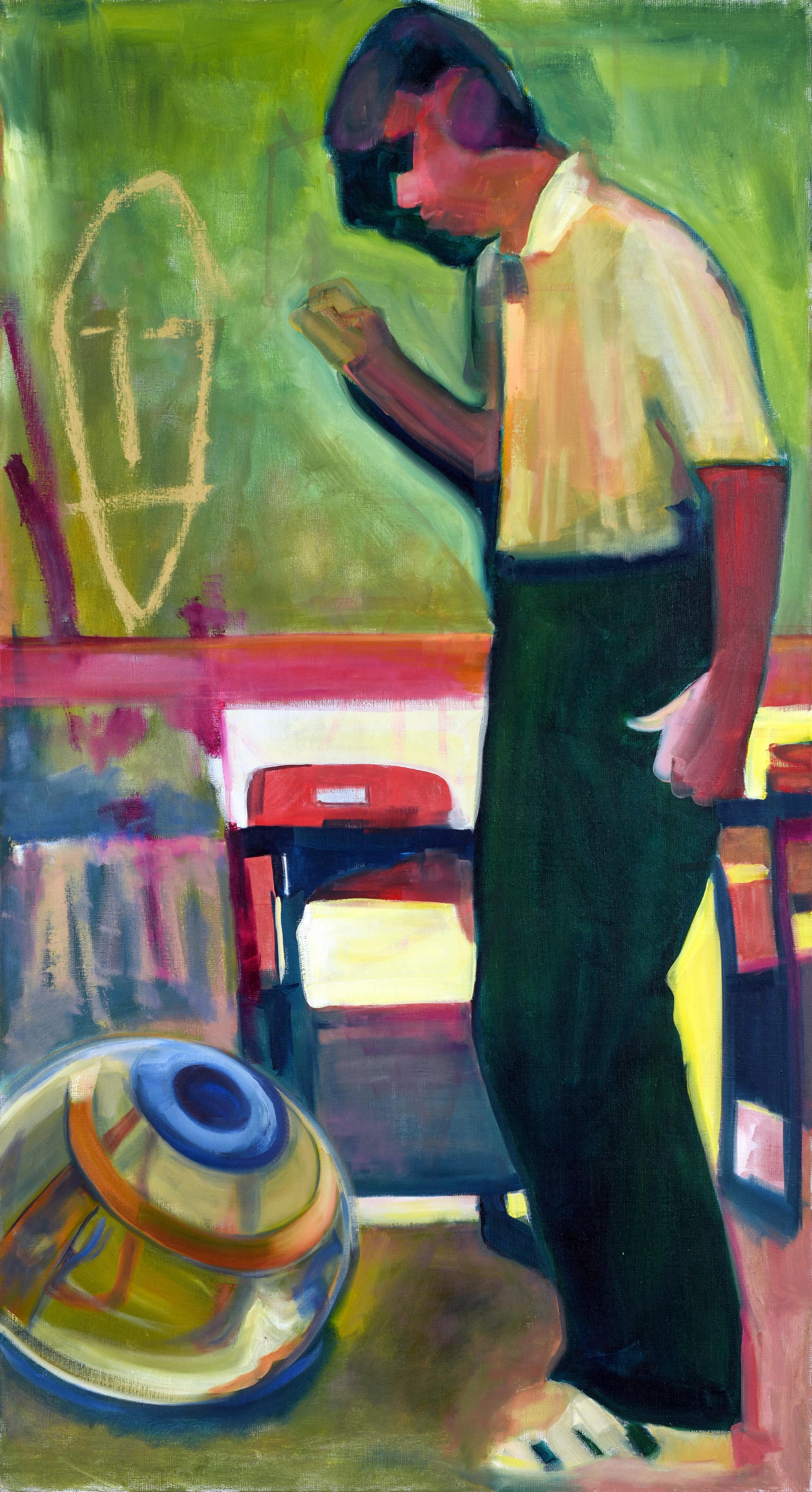 Artwork by Kirill Stefanov, Something in the look, Made of oil on canvas