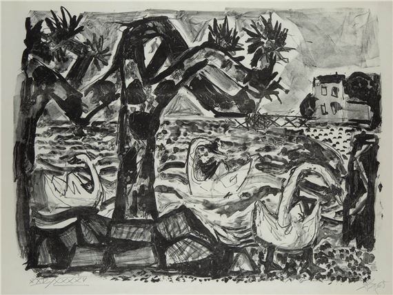 BODENSEELANDSCHAFT by Otto Dix, 1965