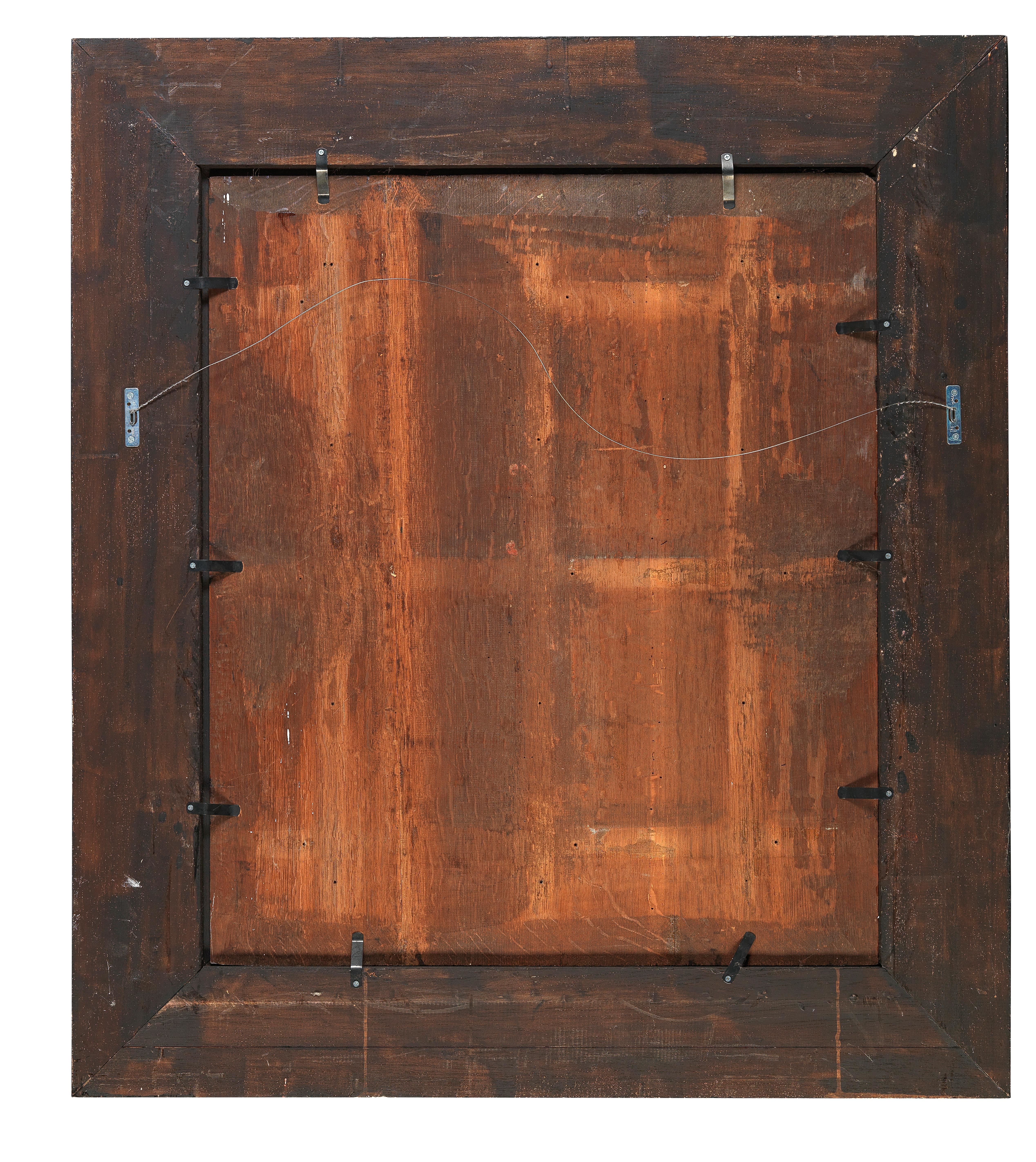 Artwork by Johannes Baeck, A shepherd holding a staff and a rose, Made of oil on panel