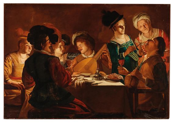 Van Honthorst Gerrit A Merry Company With A Lute Player At A Table Mutualart Merry go round learning center. van honthorst gerrit a merry company