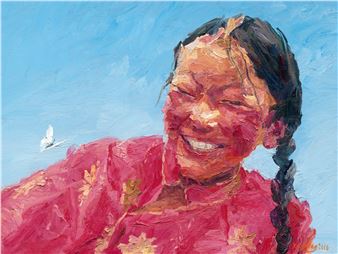 Xie Dongming | FEMALE NUDE:RED | MutualArt